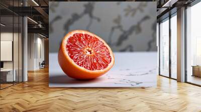 A highly detailed, realistic image of fresh fruits, capturing the natural textures, vibrant colors, and juicy ripeness of each piece. Wall mural