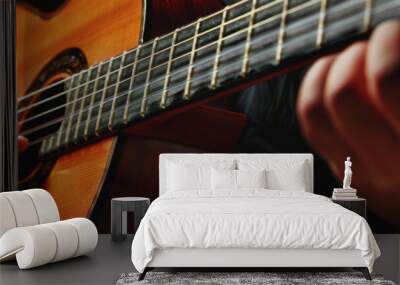 A man plays the guitar at the International Guitar Festival. Wall mural