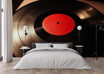 audio and video equipment. World Audiovisual Heritage Day. vinyl record Wall mural