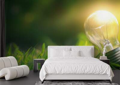 International Energy Saving Day. Wall mural