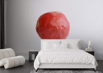 levitating red ball in the studio Wall mural