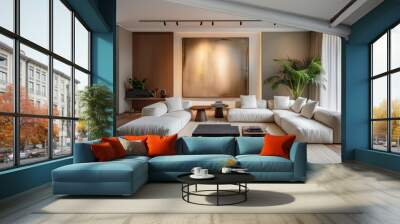 Living room design concept Wall mural