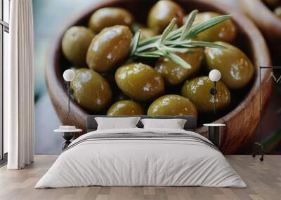 Olive Festival in Spain. ripe olives. olive oil. a holiday in Spain Wall mural