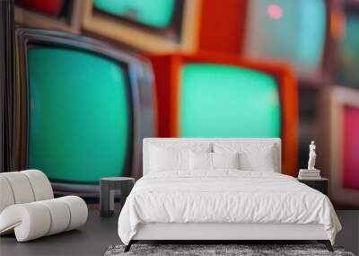 World Television Day. TV. direct broadcast Wall mural