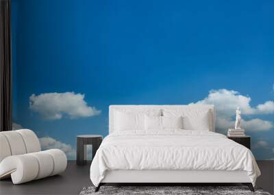 beautiful sparse clouds in the blue sky Wall mural