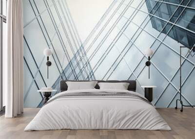 contemporary striped black texture of glass architecture Wall mural