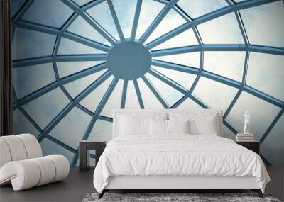 round ceiling inside office center Wall mural