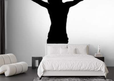 jesus christ crucifiction silhouette Wall mural