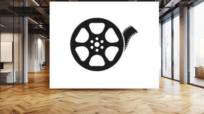 The video icon. Movie symbol. Flat Wall mural