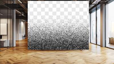 Noise gradient grain dots texture vector background, distress dust stipple black spray pattern effect, grunge fade halftone graphic illustration, sand glitter old retro scatter wall, stain dirty image Wall mural