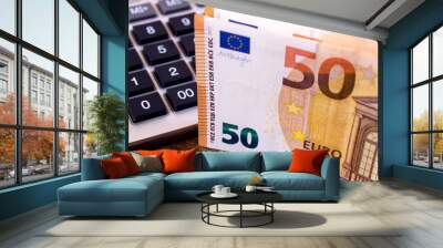 The euro is the currency of the European Union Wall mural