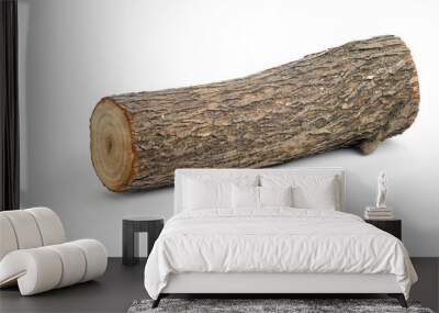 willow log isolated Wall mural