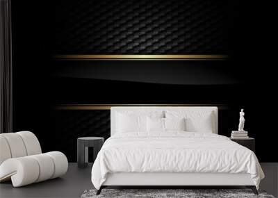 black background Wall mural