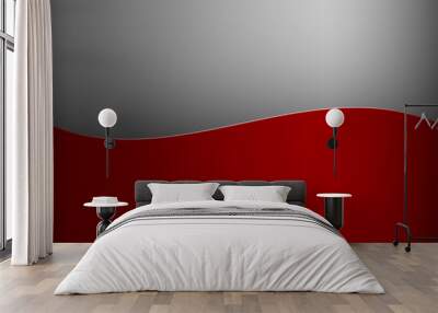 red template Wall mural