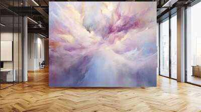 Abstract background, watercolor, soft pastel tones. Wall mural