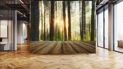 forest and floor Wall mural