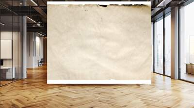 old paper isolated on white background Wall mural