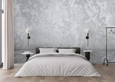 plaster wall, grey background Wall mural