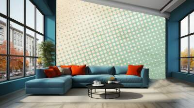 retro pattern on paper Wall mural