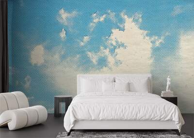 retro sky pattern Wall mural