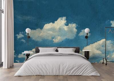 retro sky pattern Wall mural