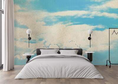 retro sky pattern Wall mural