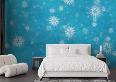 snowflakes background Wall mural