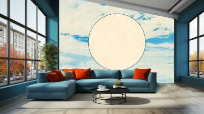 vintage clouds with copyspace Wall mural