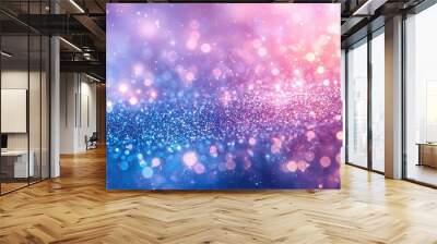 Colorful bokeh lights on a beautiful background, ideal for creative designs. Wall mural