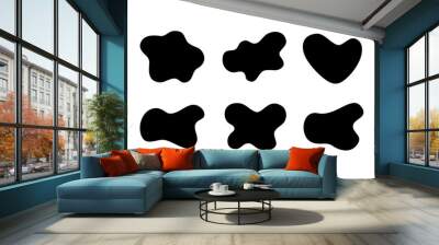 Fluid blob shape vector for abstract design Wall mural