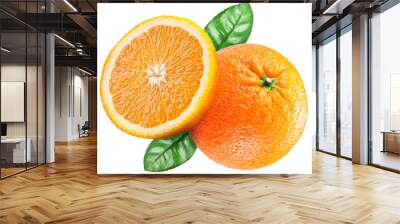 Ripe orange fruit. Wall mural