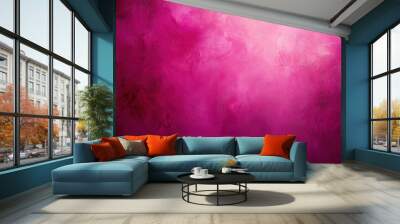 Vibrant pink textured abstract background for creative designs Wall mural