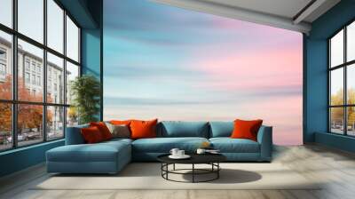 Defocused sunset sky  natural background Wall mural