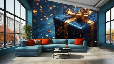 The Gift at Nighttime Wall mural