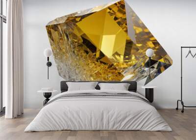 Yellow Crystal Wall mural