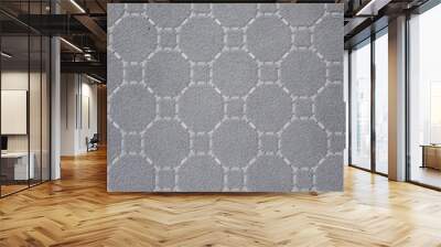 Geometric texture of grey wallpaper for background Wall mural