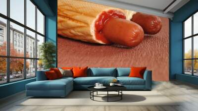 Two hot dogs Wall mural