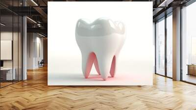 3d white teeth  Wall mural