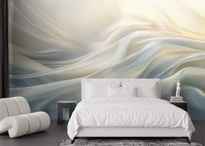 A light backdrop with soft, flowing patterns and gentle gradients, perfect for a modern and artistic scene. Wall mural