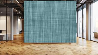 Abstract turquoise color digital pattern as a modern fabric texture Wall mural