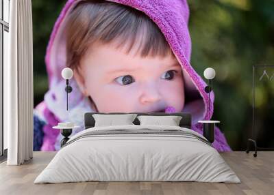 Pretty baby girl Wall mural