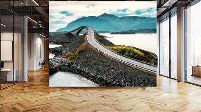 Atlantic road. Norway Wall mural