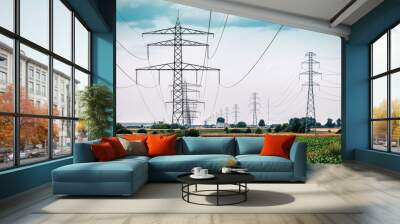 power transmission line support Wall mural