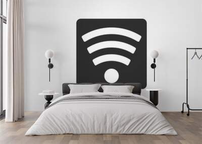 Wifi signal icon Wall mural