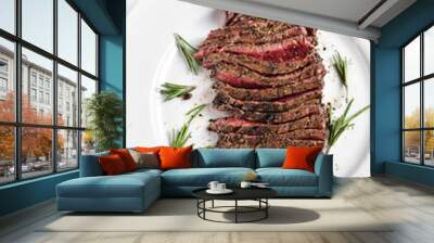 Grilled beef steak Wall mural