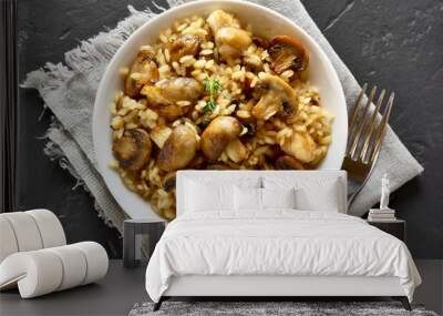 Risotto with mushrooms Wall mural