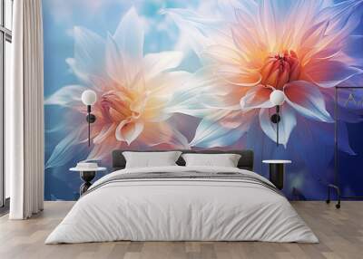 Color filters used to create stunning flowers Wall mural