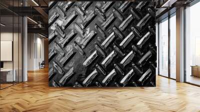 High resolution background with a metal texture Wall mural