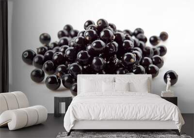 Isolated white bubble tea tapioca pearls Wall mural