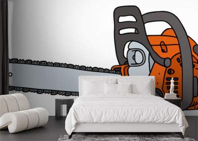 chain saw Wall mural